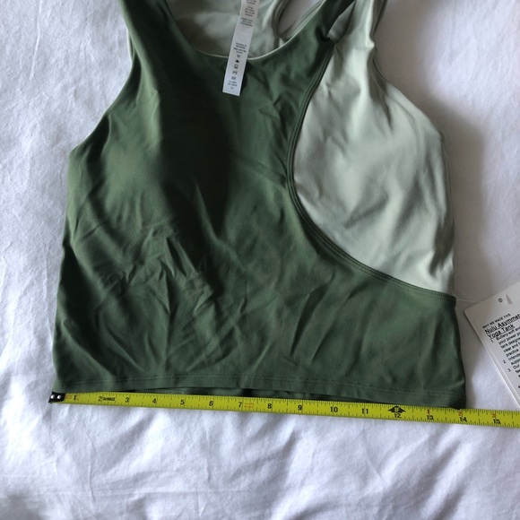 Nulu Asymmetrical Top Colour Block by lululemon size 6 green - Picture 8 of 9